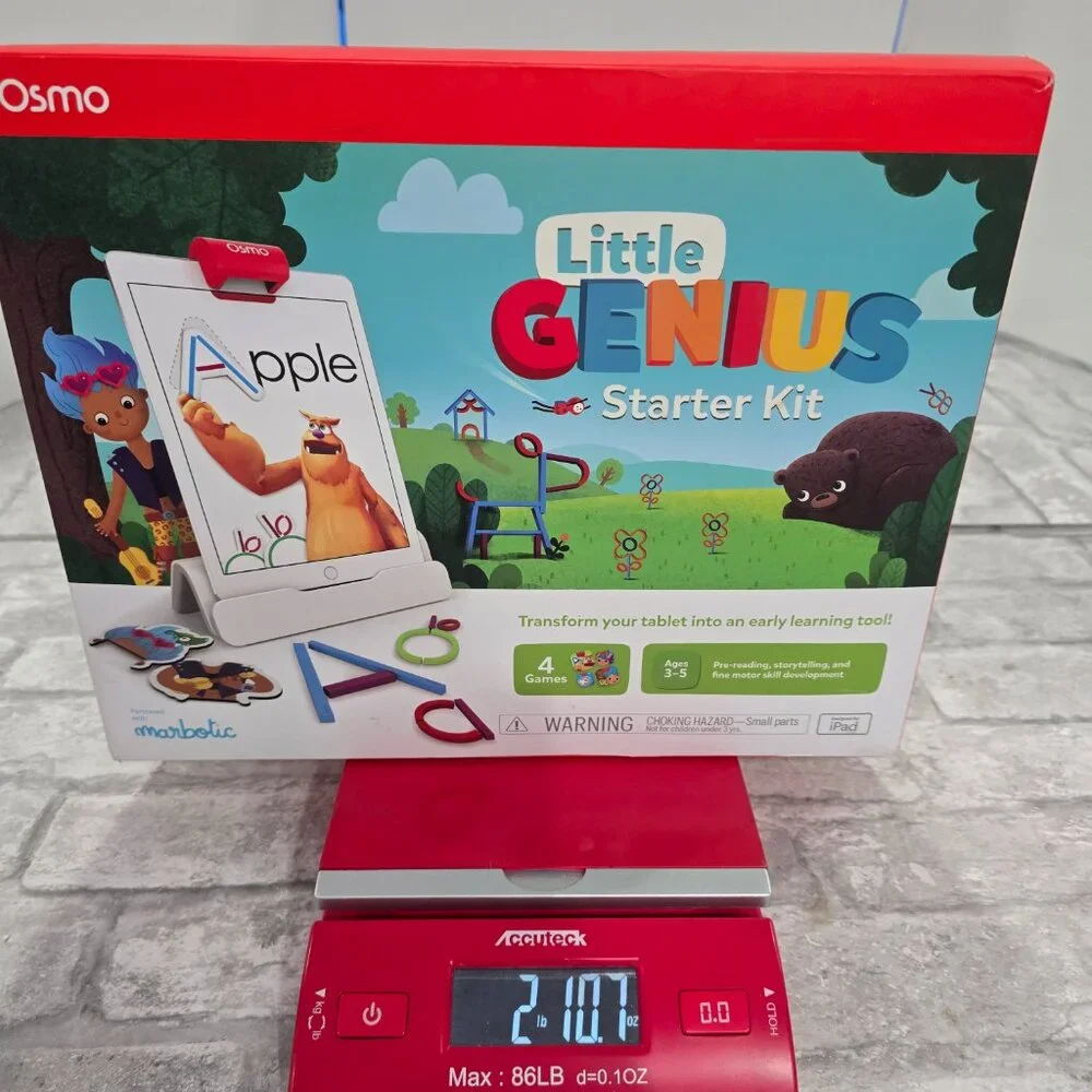 Osmo Little Genius Starter Kit Plus Early Math Adventure Includes 6 Games 3-5 yr